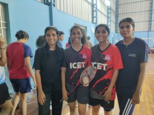 D-Zone womens Badminton team