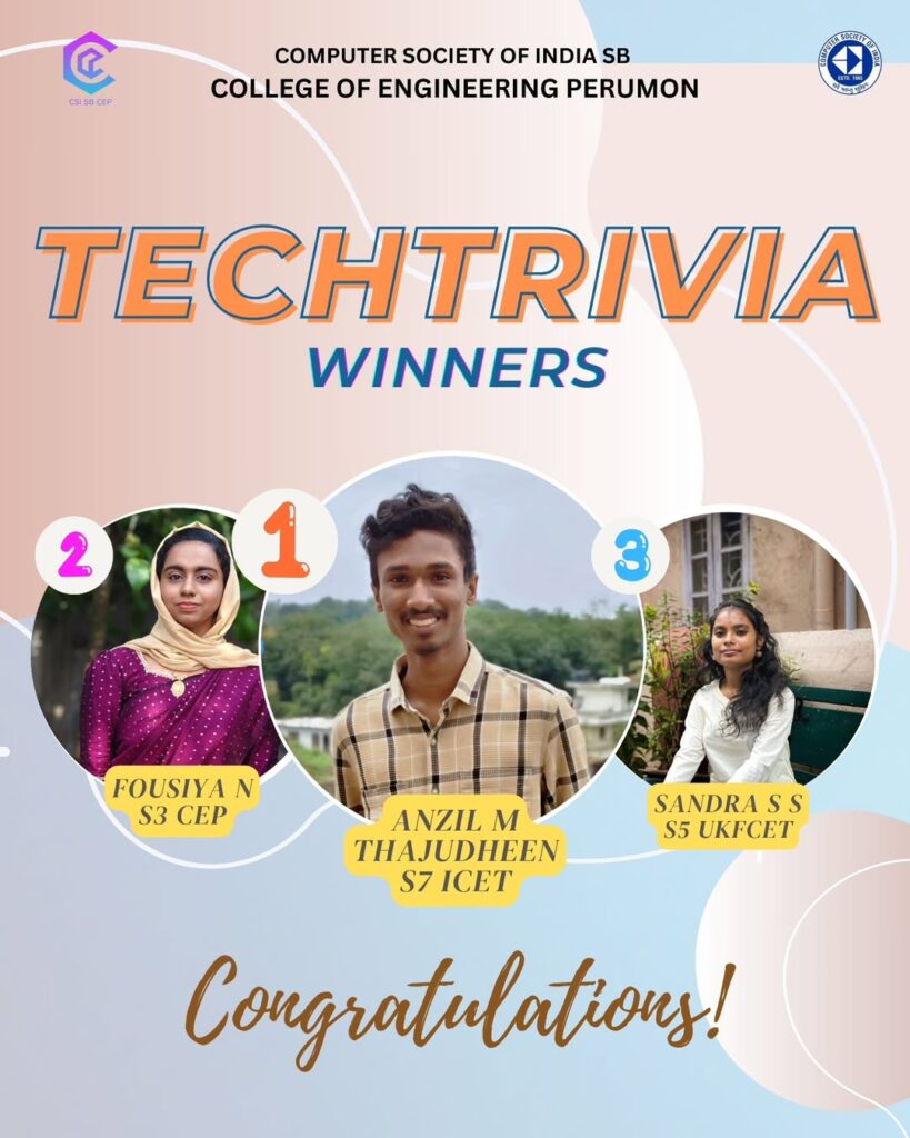 Techtrivia Winner